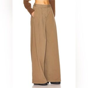 NWT Nili Lotan Cotton Dillon Pant in Bark Size 10